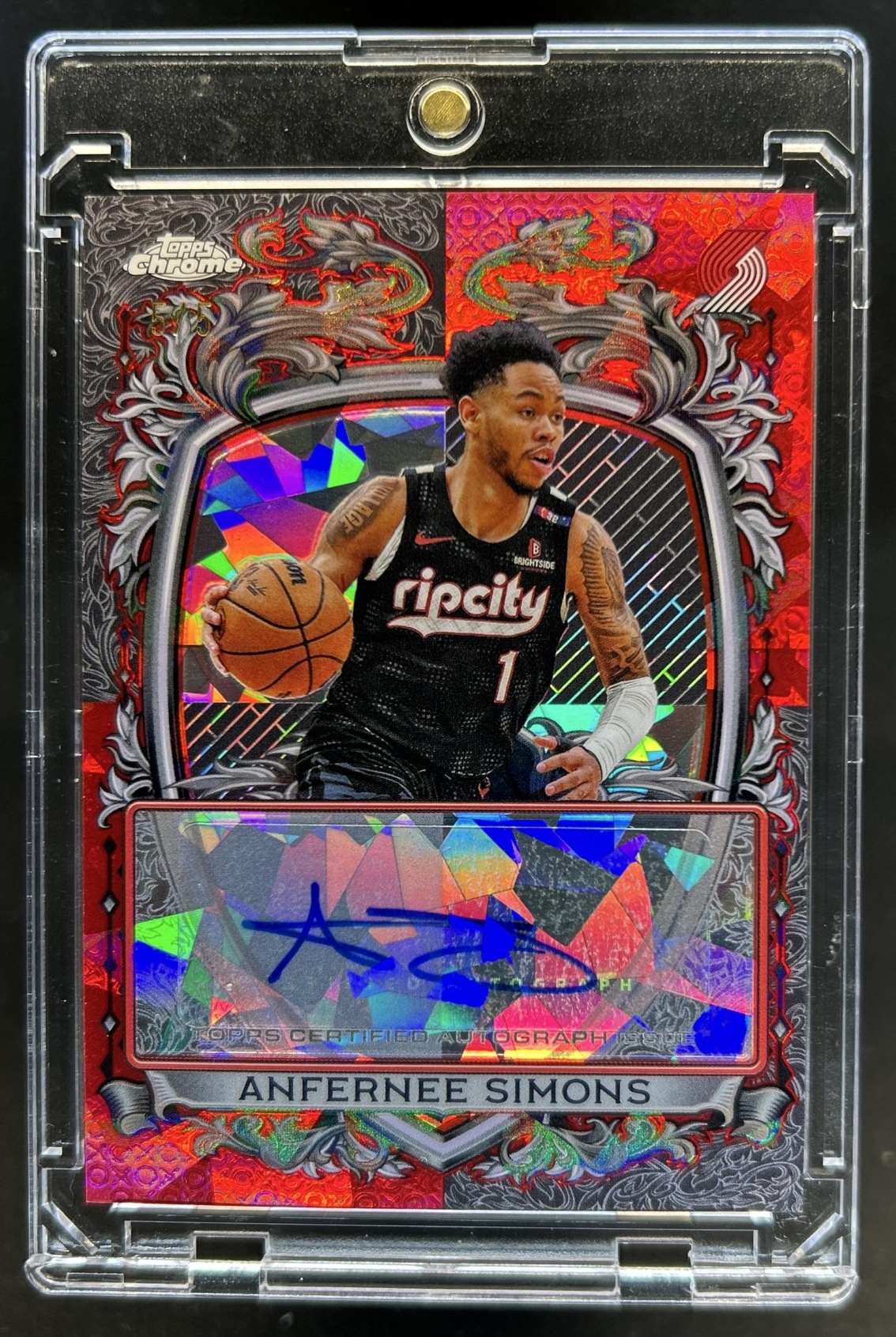 Anfernee Simons 2025 Topps Chrome Sapphire Edition #SS-ANS Signature ...