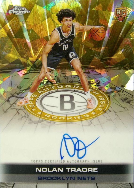 2025 Topps Chrome Sapphire Edition #TAIR-NT Topps Certified Autographs Issue Rookies - Gold /50