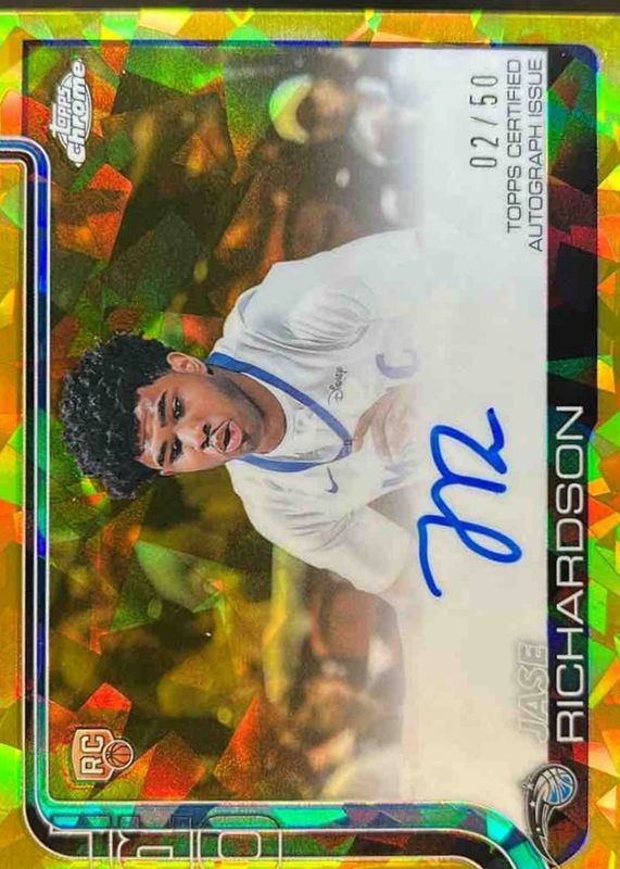 2025 Topps Chrome Sapphire Edition #TCAR-JR Rookie Autographs - Gold /50