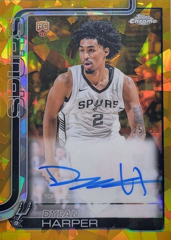 [psa10]　ハーランド　ルーキーカード Sapphire Edition Dylan Harper 2025 Topps Chrome Sapphire Edition #TCAR-DH Rookie