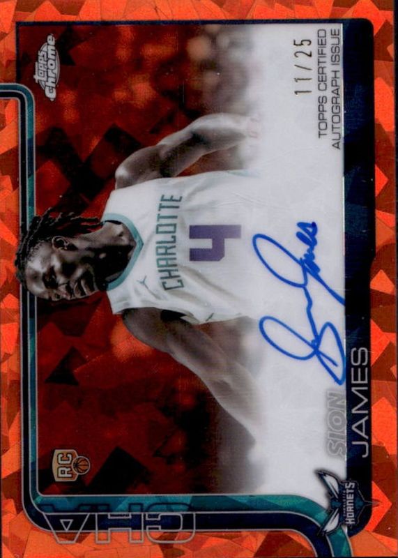 2025 Topps Chrome Sapphire Edition #TCAR-SJ Rookie Autographs - Orange /25