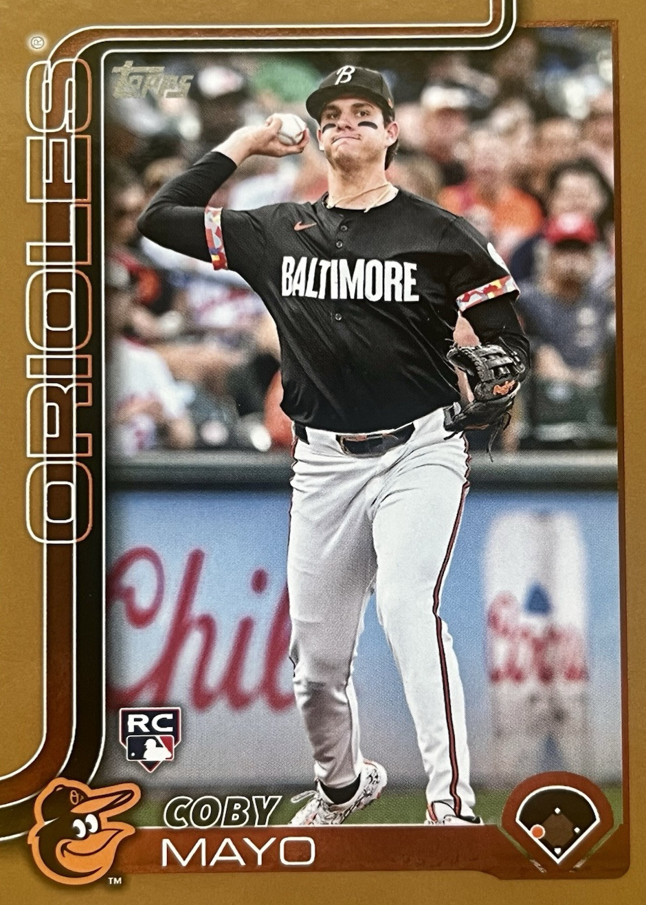 Coby Mayo 2025 Topps #20 Gold /2025 Price Guide - Sports Card Investor
