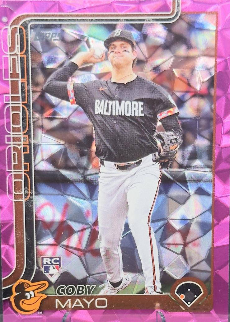 Coby Mayo 2025 Topps #20 Pink Diamante Foil Price Guide - Sports Card ...