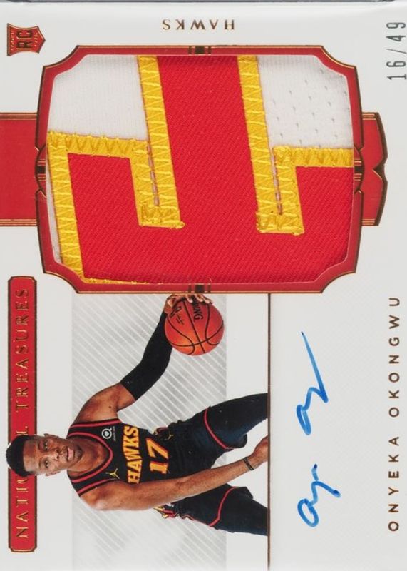 2020 National Treasures #128 Rookie Patch Auto Horizontal - Bronze /49