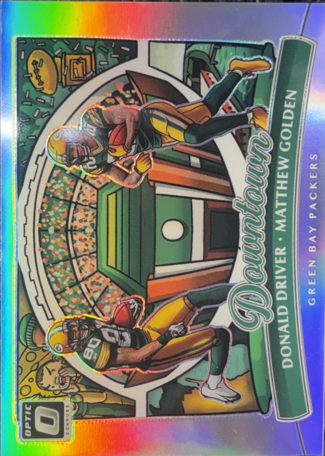 Donald Driver / Matthew Golden 2025 Optic #8 Downtown Duos /(SSP