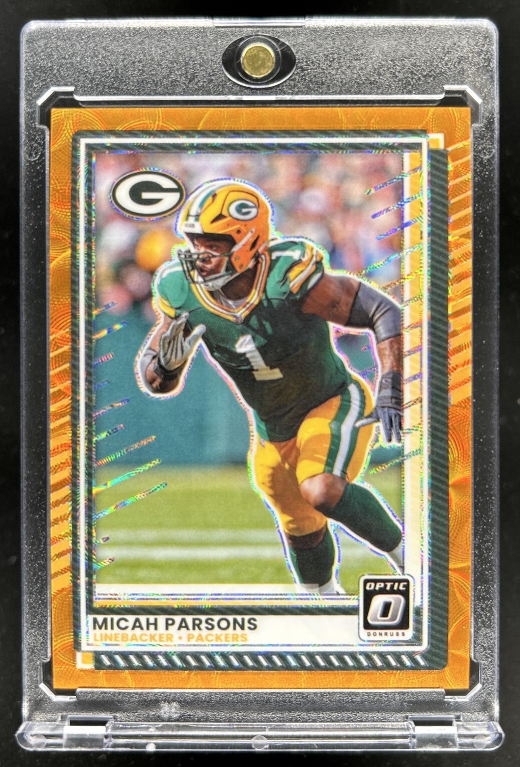 オックスボウサ－フィンコンテスト額 Micah Parsons 2025 Optic #85 Orange Scope /79 Price Guide - Sports