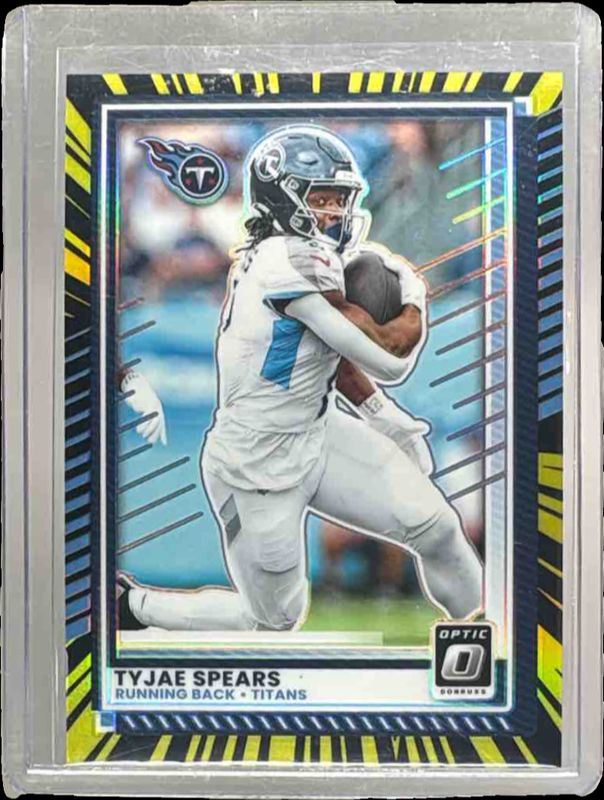 Tyjae Spears 2025 Optic #172 Electricity /75 Price Guide - Sports