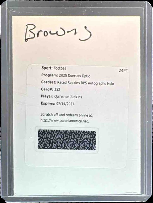 2025 Optic #252 Rated Rookie RPS Autographs - Holo /199