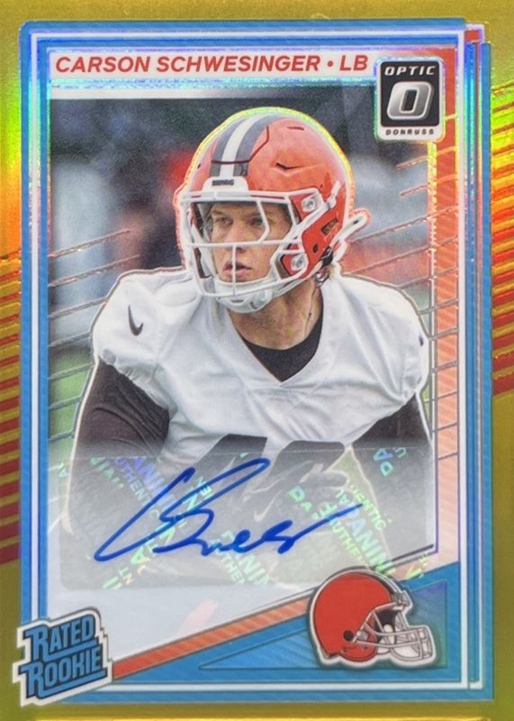 2025 Optic #217 Rated Rookie Autographs - Gold /10