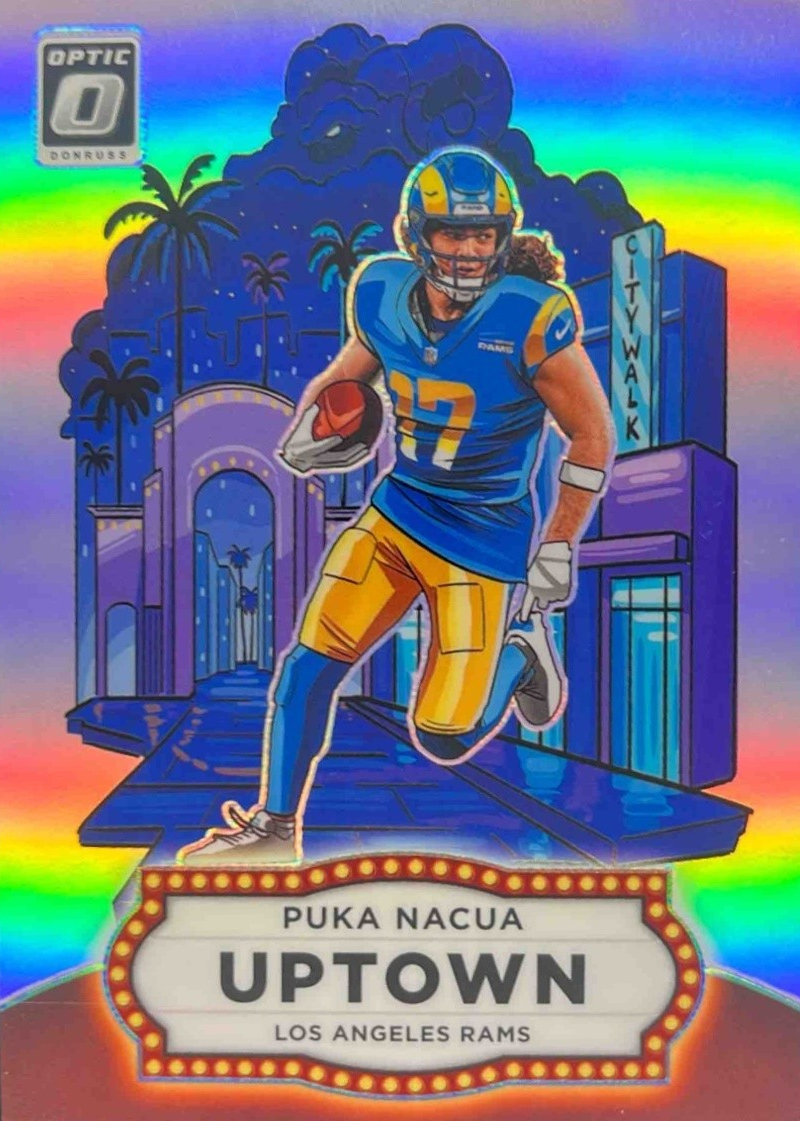 Puka Nacua 2025 Optic #8 Uptowns /(SSP) Price Guide - Sports Card