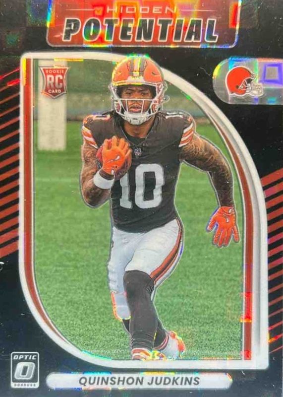 Quinshon Judkins 2025 Optic #7 Hidden Potential - Black Pandora