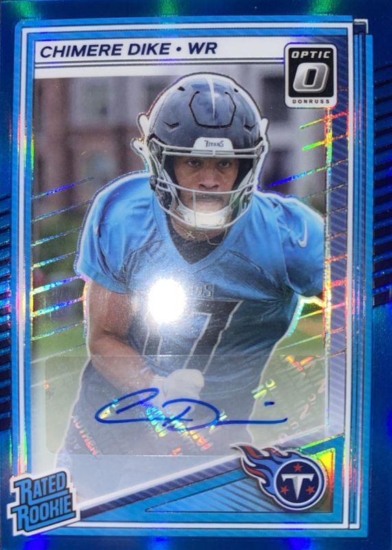 2025 Optic #269 Rated Rookie Autographs - Neon Blue /299