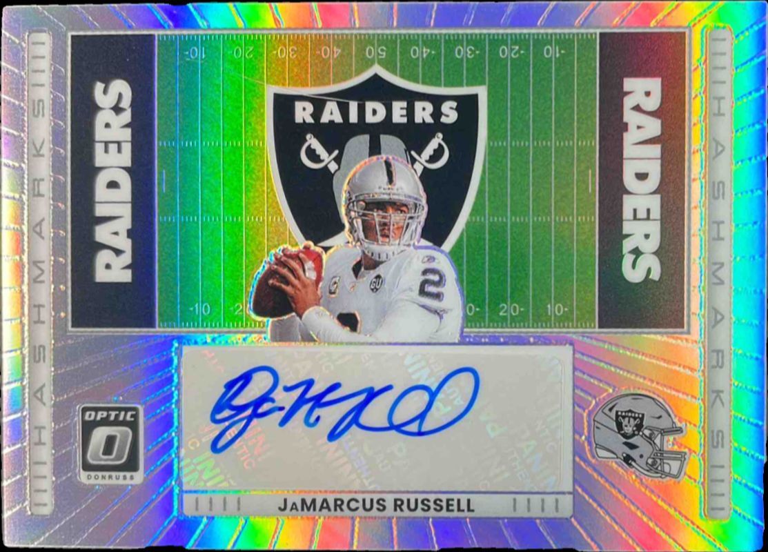 JaMarcus Russell 2025 Optic #HM-JR Hash Marks Price Guide - Sports
