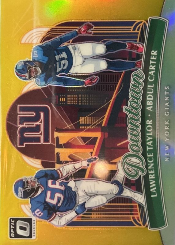 2025 Optic #9 Downtown Duos - Gold /10