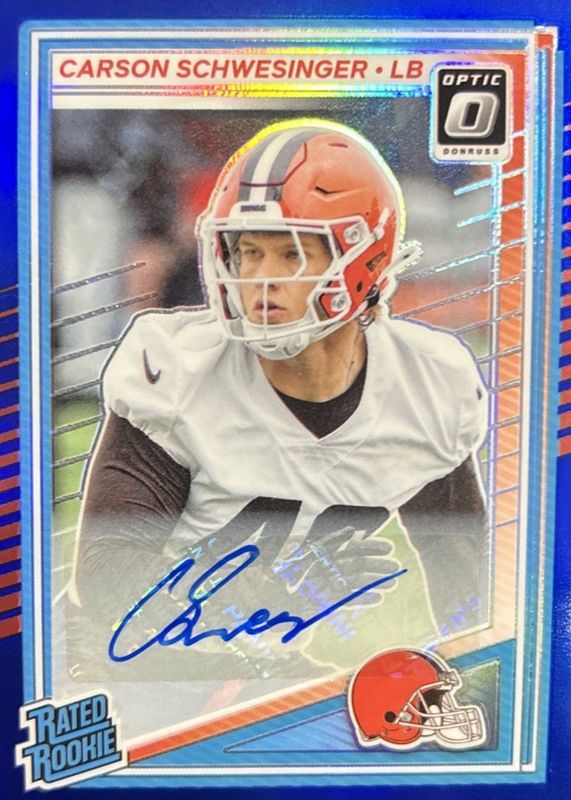 2025 Optic #217 Rated Rookie Autographs - Blue /149