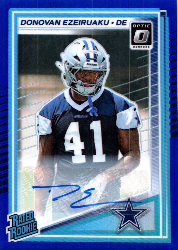2025 Optic #230 Rated Rookie Autographs - Blue /149