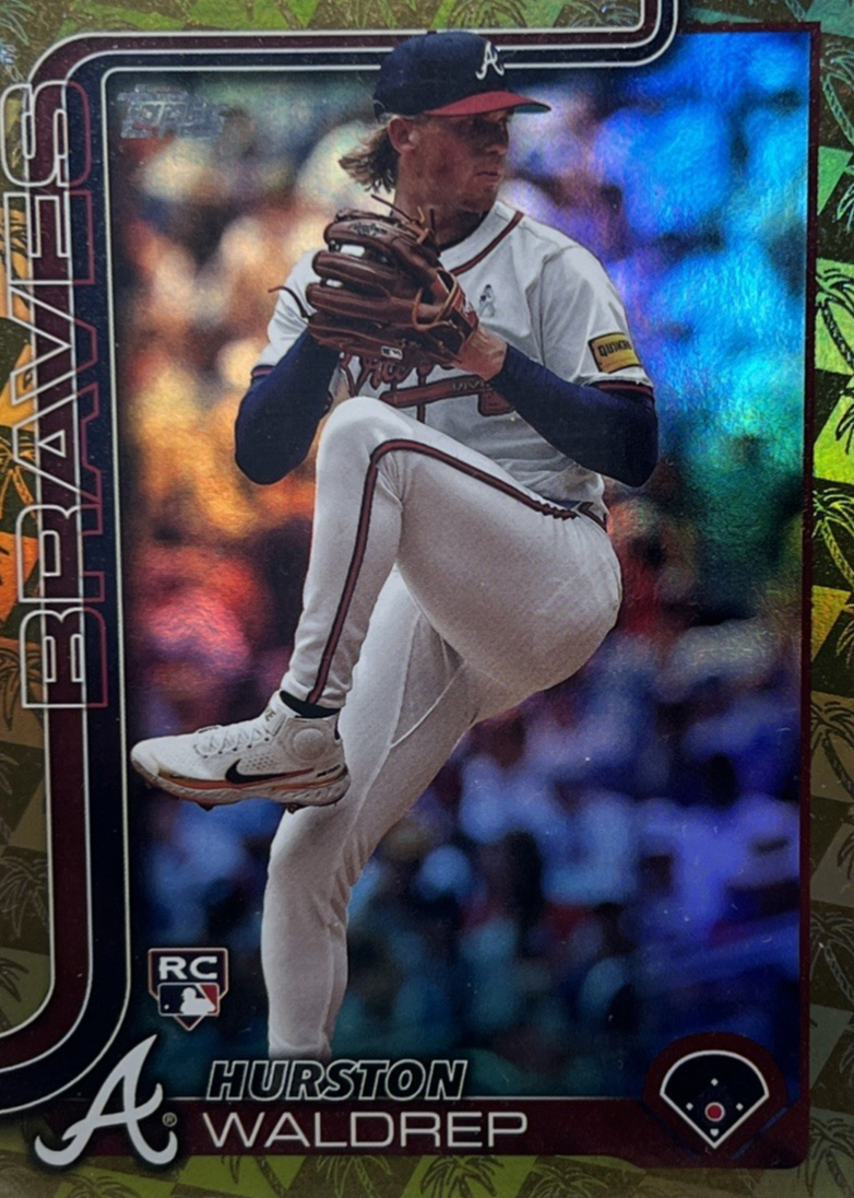 Hurston Waldrep 2025 Topps #253 Gold Diamante Foil /50 Price