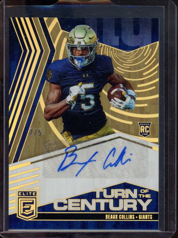 2025 Elite #TOC-BCO Turn of the Century Autographs - Gold /5