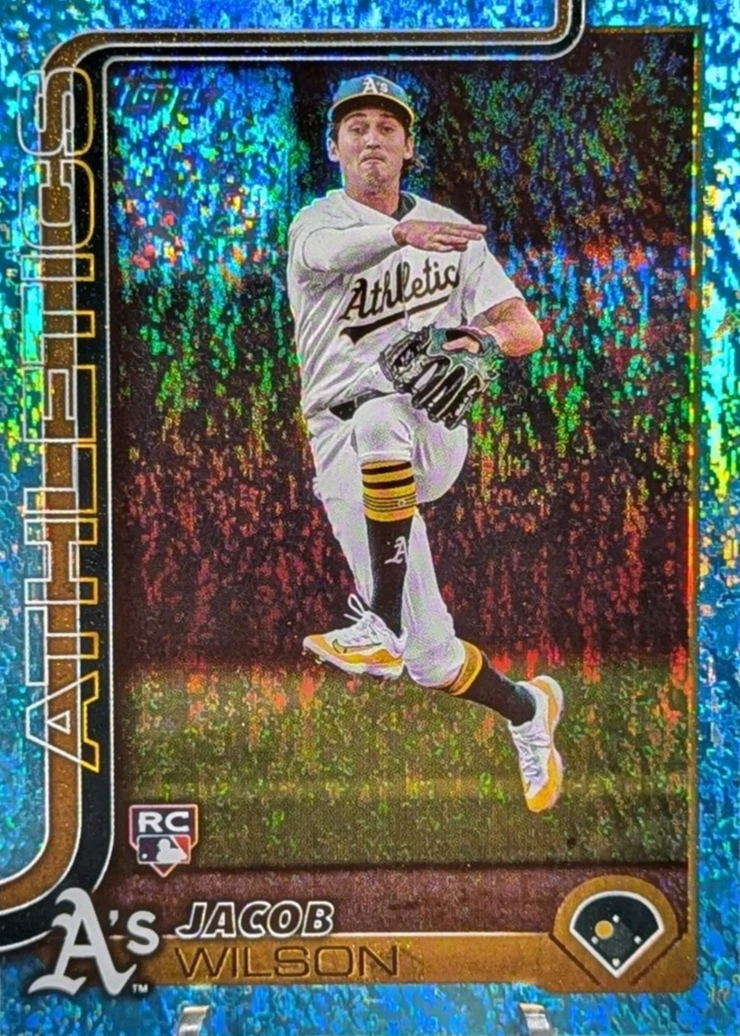 Jacob Wilson 2025 Topps #314 Aqua Holo Foil Price Guide - Sports 