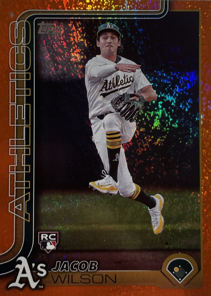 Jacob Wilson 2025 Topps #314 Orange Holo Foil /25 Price Guide