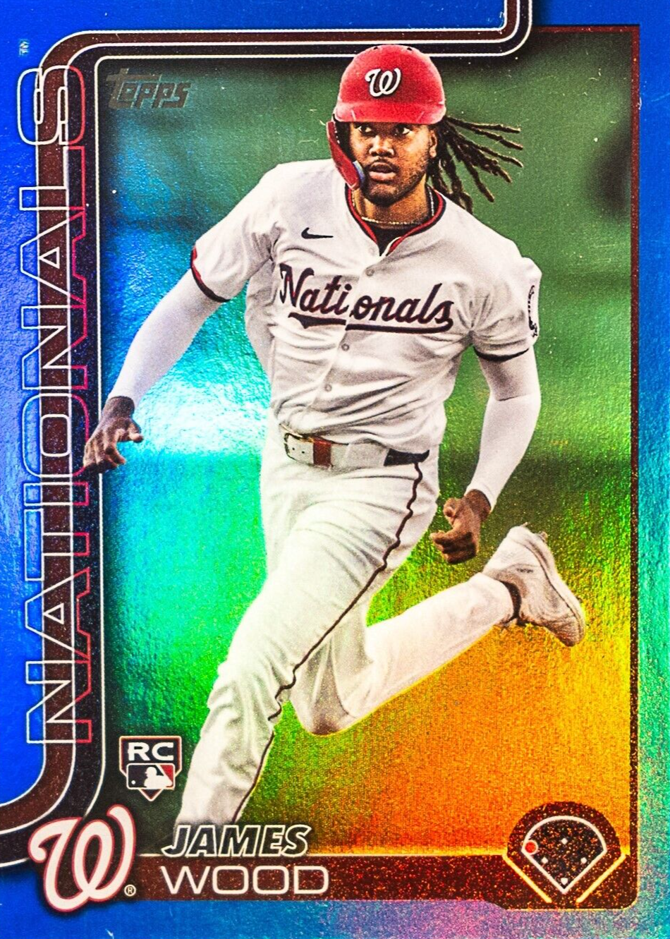 James Wood 2025 Topps #181 Blue Holo Foil /150 Price Guide