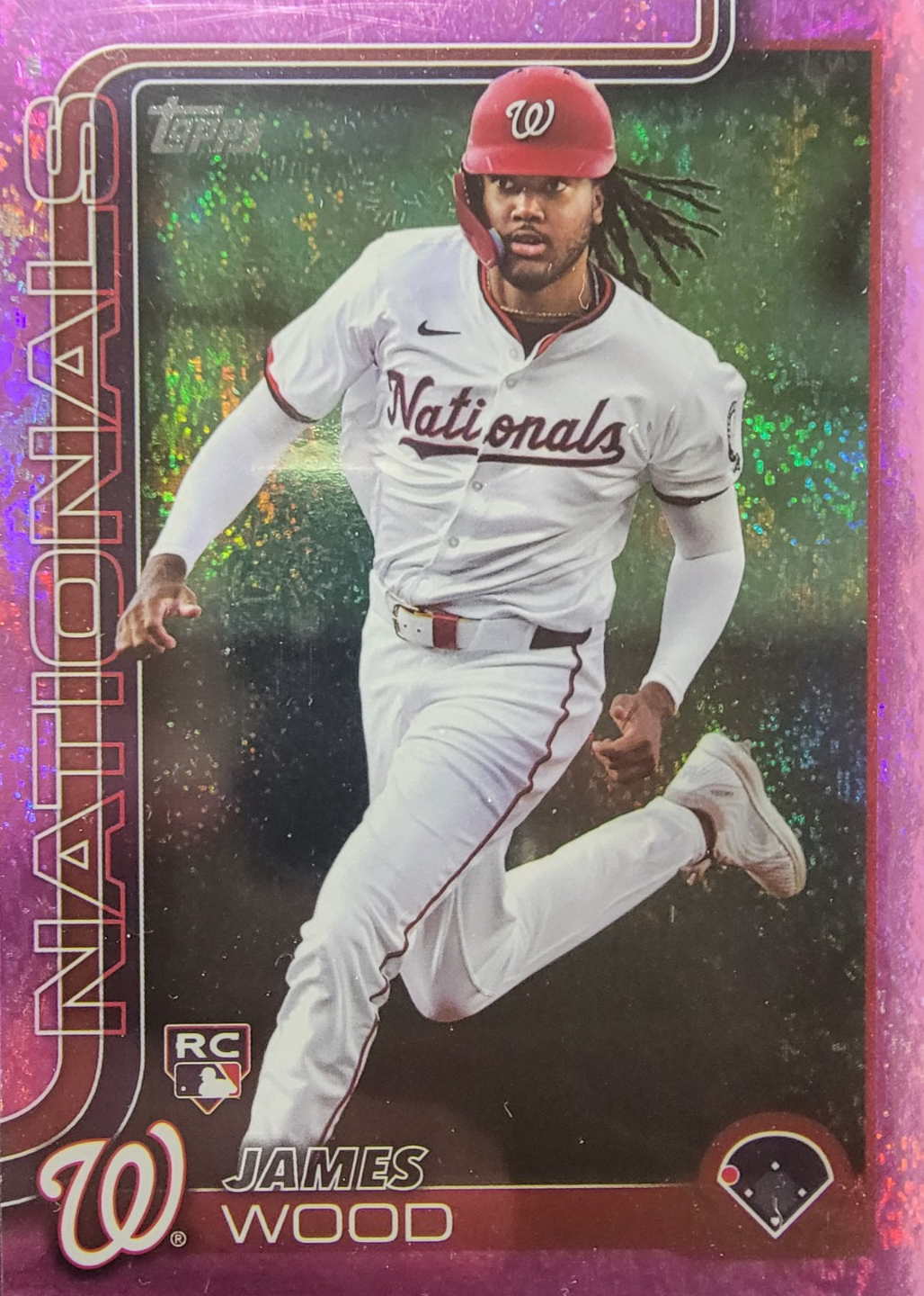James Wood 2025 Topps #181 Pink Holo Foil Price Guide - Sports