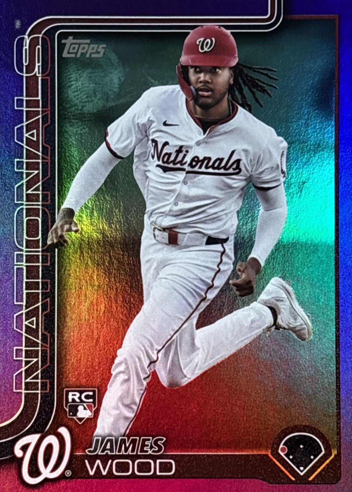 【美品！】吸血の教示者　ジャッジ褒賞　foil James Wood 2025 Topps #181 Purple Holo Foil /250 Price Guide