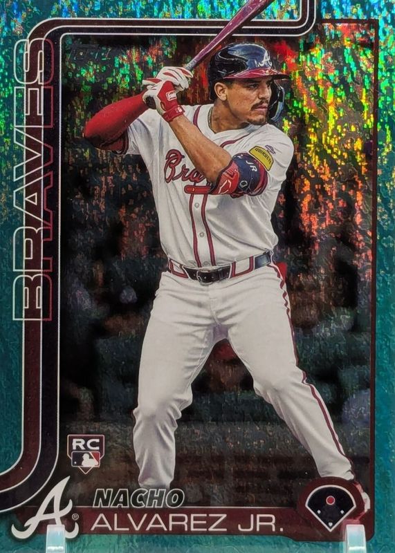 Nacho Alvarez Jr. 2025 Topps #223 Aqua Holo Foil Rookie RAW