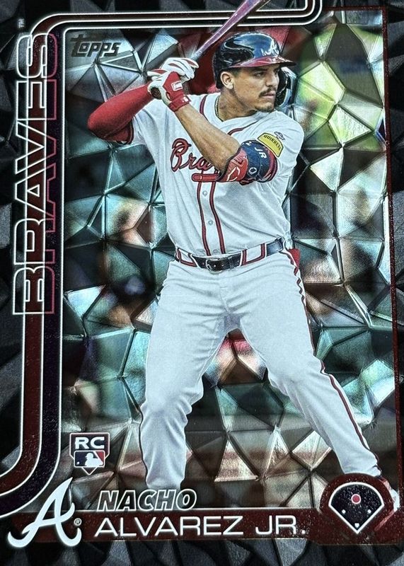 Nacho Alvarez Jr. 2025 Topps #223 Black Diamante Foil /10 Rookie RAW