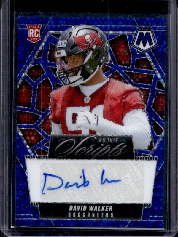 2025 Mosaic #RS-DWR Rookie Scripts - No Huddle Blue