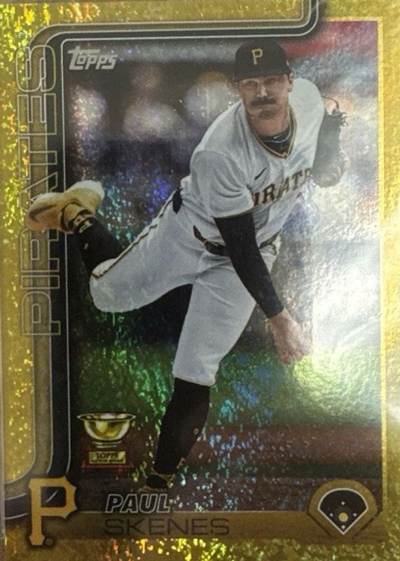 Paul Skenes 2025 Topps #98 Gold Holo Foil /50 RAW