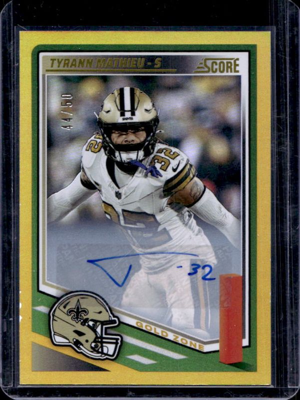 2025 Score #96 Signatures - Gold Zone /50