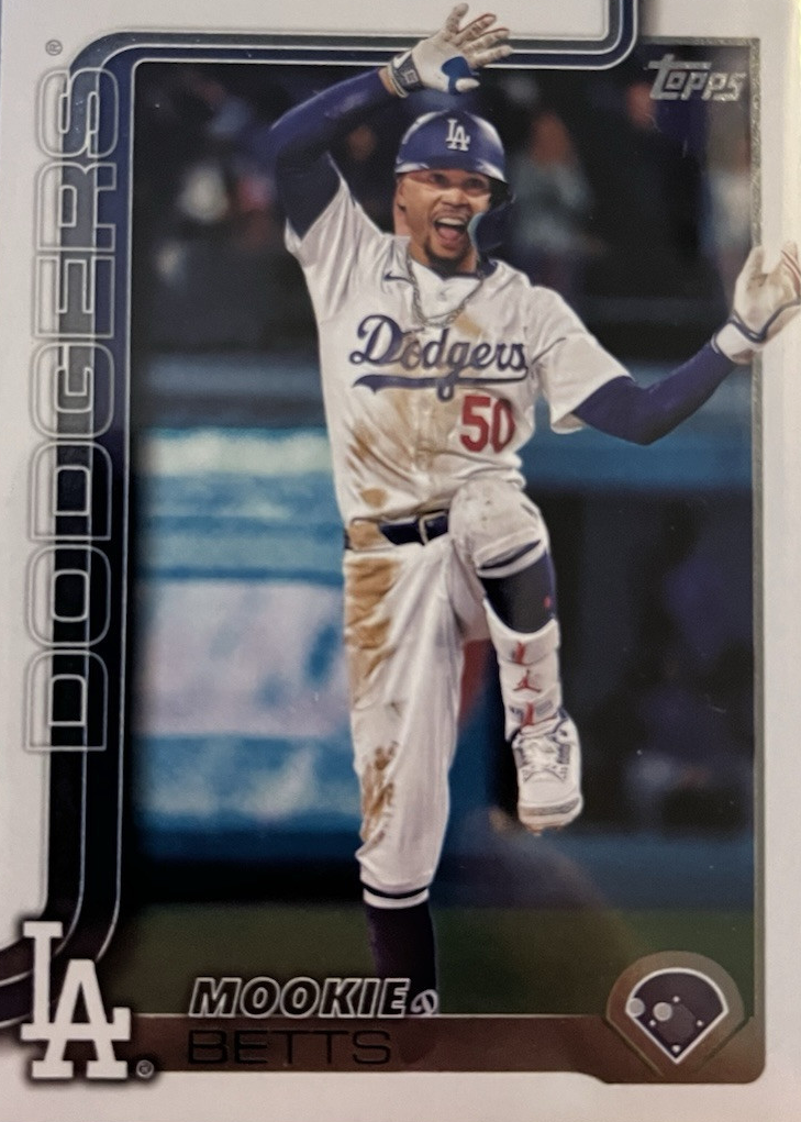 Mookie Betts 2025 Topps 146 Dancing Dodgers Variation /(SSP) Price Guide Sports Card Investor
