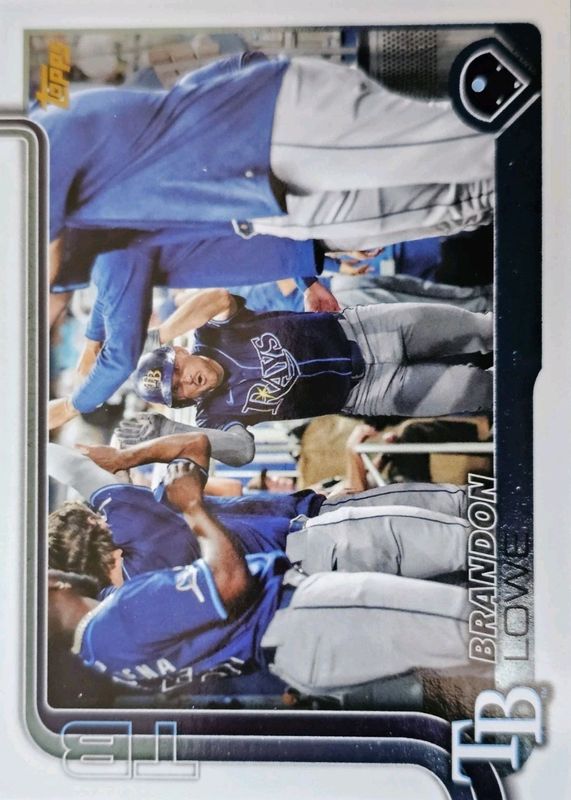 Brandon Lowe 2025 Topps #153 Golden Mirror Image Variation /(SSP) RAW