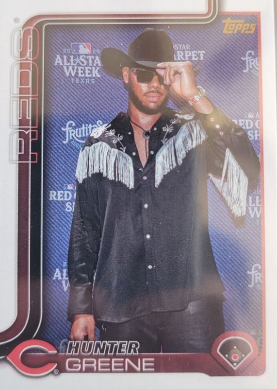 Hunter Greene 2025 Topps #216 Golden Mirror Image Variation /(SSP) RAW