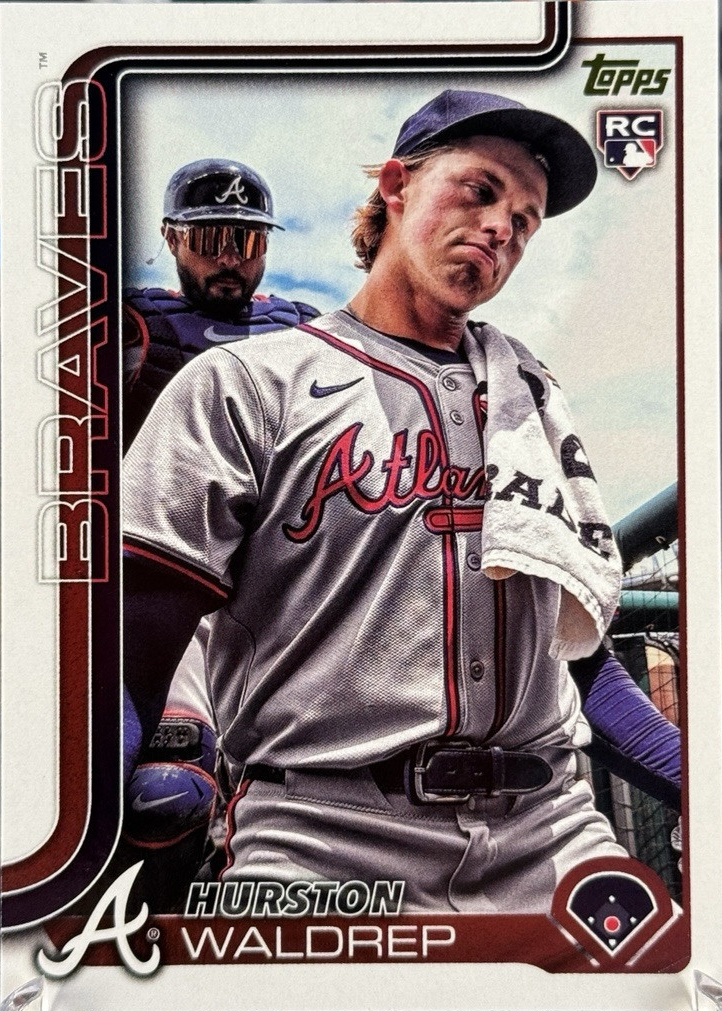2025 Topps Series 1 Hurston Waldrep RC 1990 Silver Pack AUTO