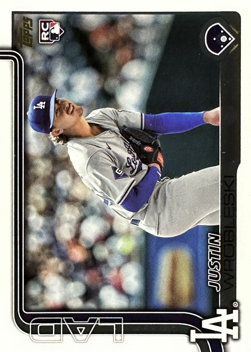 Justin Wrobleski 2025 Topps #204 Golden Mirror Image Variation