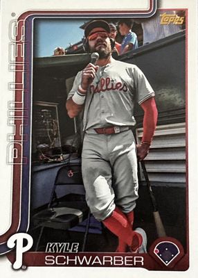 Kyle Schwarber 2023 Bowman Chrome WBC Flag Variations