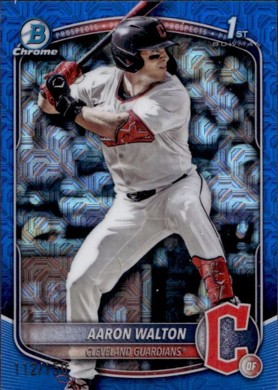 2025 Bowman Draft Mega Box #BDC-134 Chrome - Blue Mega Refractor /150 (1st)