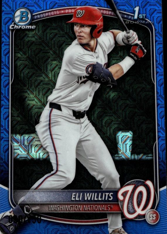 2025 Bowman Draft Mega Box #BDC-1 Chrome - Blue Mega Refractor /150 (1st)