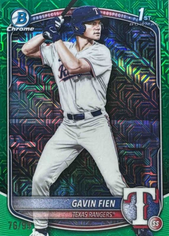 2025 Bowman Draft Mega Box #BDC-15 Chrome - Green Mega Refractor /99 (1st)