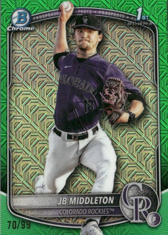 2025 Bowman Draft Mega Box #BDC-78 Chrome - Green Mega Refractor /99 (1st)