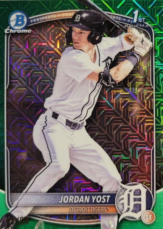 2025 Bowman Draft Mega Box #BDC-162 Chrome - Green Mega Refractor /99 (1st)