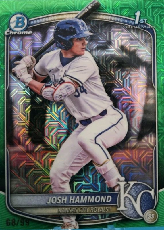 2025 Bowman Draft Mega Box #BDC-185 Chrome - Green Mega Refractor /99 (1st)