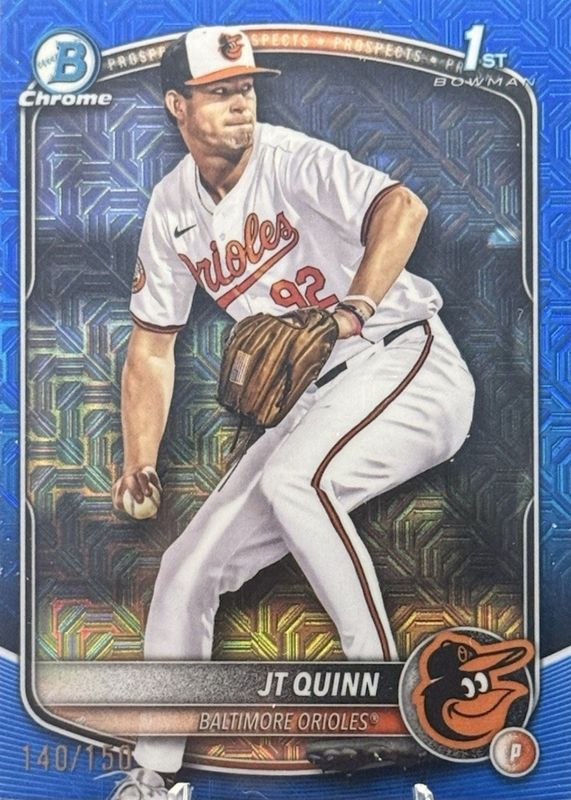 2025 Bowman Draft Mega Box #BDC-85 Chrome - Blue Mega Refractor /150 (1st)