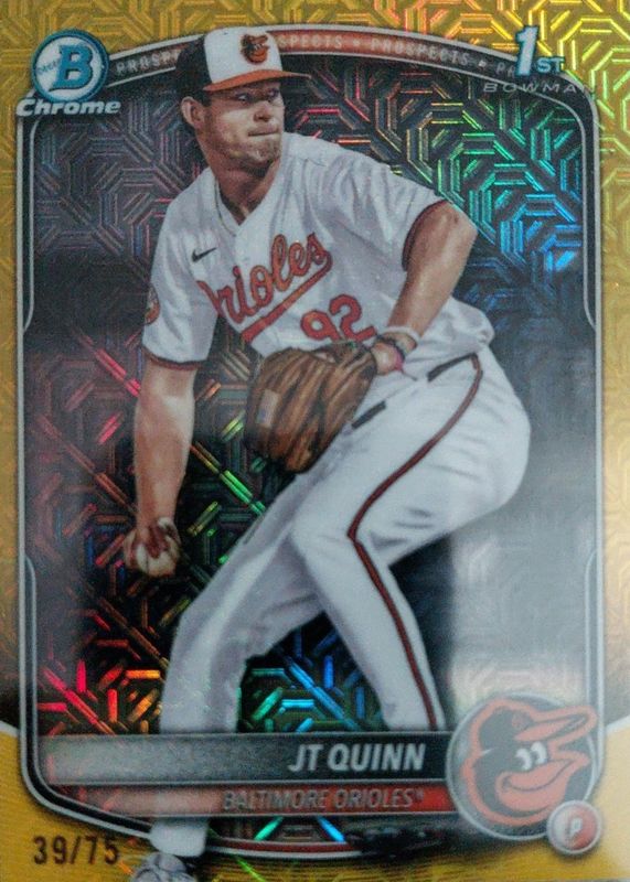 2025 Bowman Draft Mega Box #BDC-85 Chrome - Yellow Mega Refractor /75 (1st)