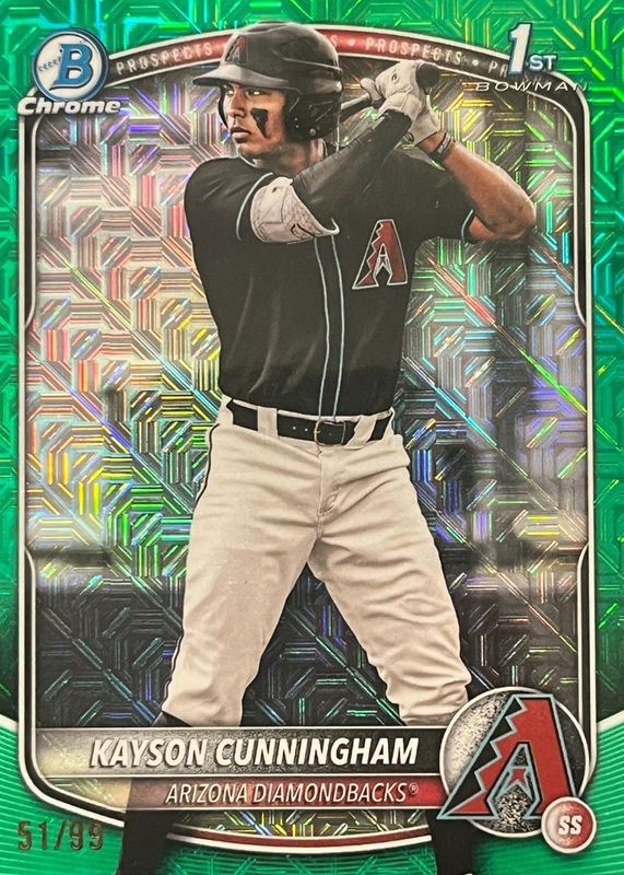 2025 Bowman Draft Mega Box #BDC-84 Chrome - Green Mega Refractor /99 (1st)