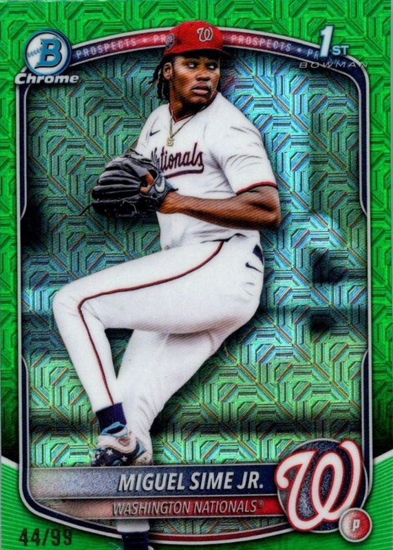 2025 Bowman Draft Mega Box #BDC-181 Chrome - Green Mega Refractor /99 (1st)