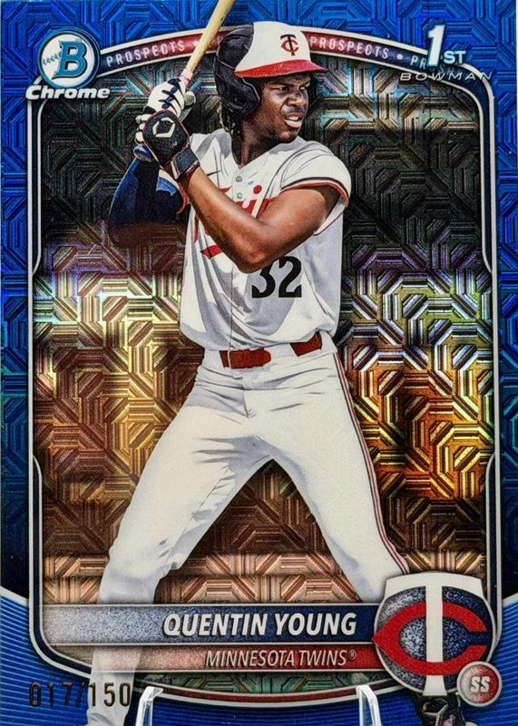 2025 Bowman Draft Mega Box #BDC-92 Chrome - Blue Mega Refractor /150 (1st)