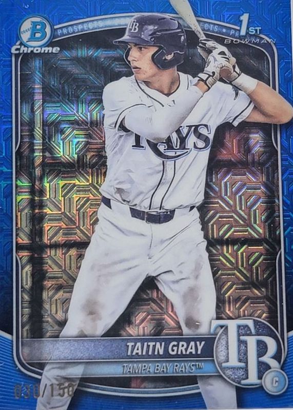 2025 Bowman Draft Mega Box #BDC-7 Chrome - Blue Mega Refractor /150 (1st)